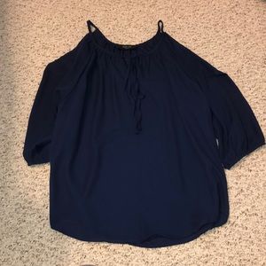 shoulder less long sleeve top